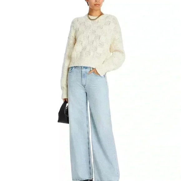 NWT Anine Bing Bennett Sweater Ivory XS - Picture 1 of 11